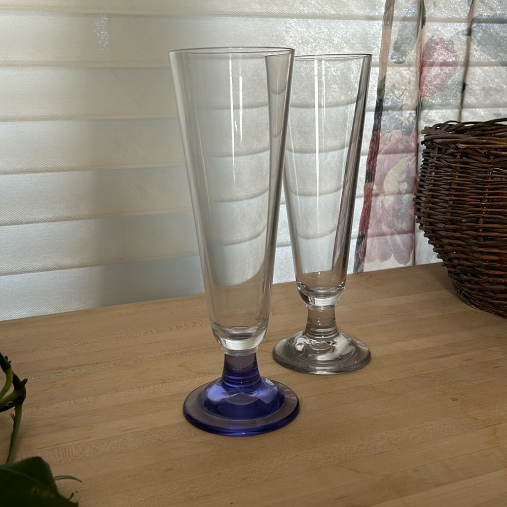 Acrylic Pilsner glasses Set of 2